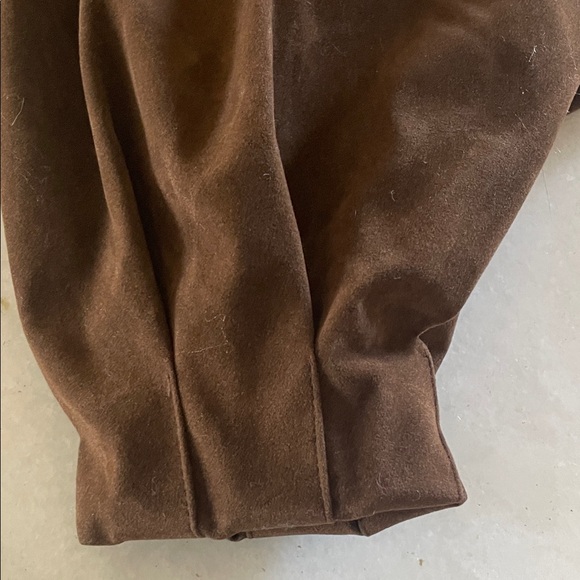 Petal & Pup Chocolate Brown Faux Suede Bomber Jacket # - Picture 11 of 11